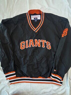 San Francisco Giants Vintage Pro Player Nylon Pullover Windbreaker